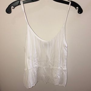 Top shop White flowy tank